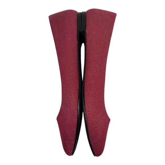 Coach and Four Red Metallic Melitta Ballet Flats Shoes Women's Size 10 Sparkly - Picture 11 of 16